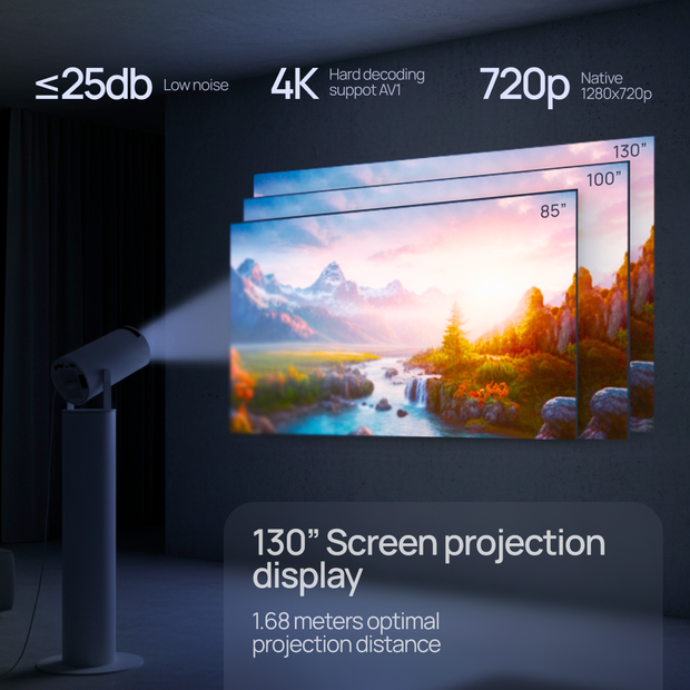 Portable Pro Projector By Eliver